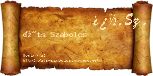 Áts Szabolcs névjegykártya